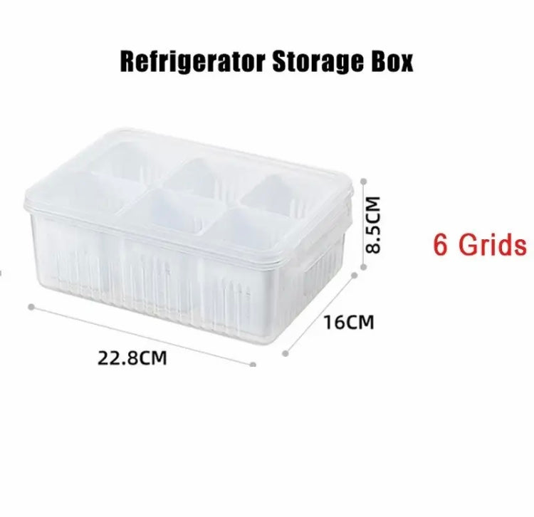Refrigerator Storage Box, Vegetable Fruit Fridge Organizer, Small Divider Plastic Storage Bins Refrigerator Storage Box, Vegetable Fruit Fridge Organizer, Small Divider Plastic Storage Bins